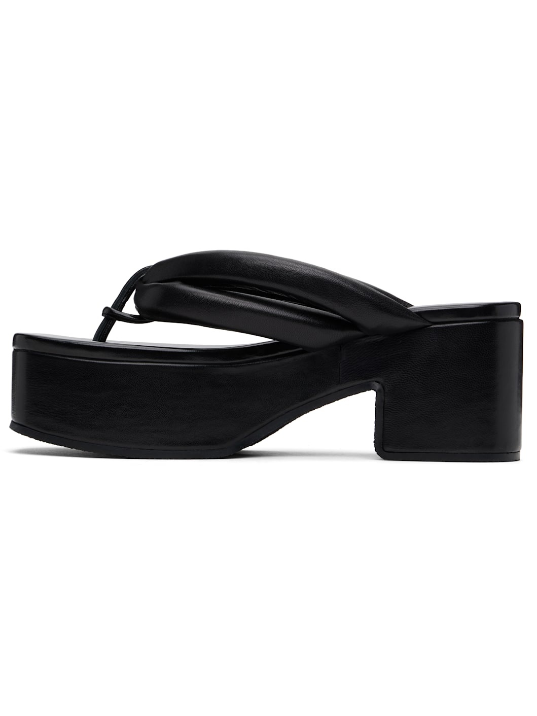 Black Platform Sandals - 3