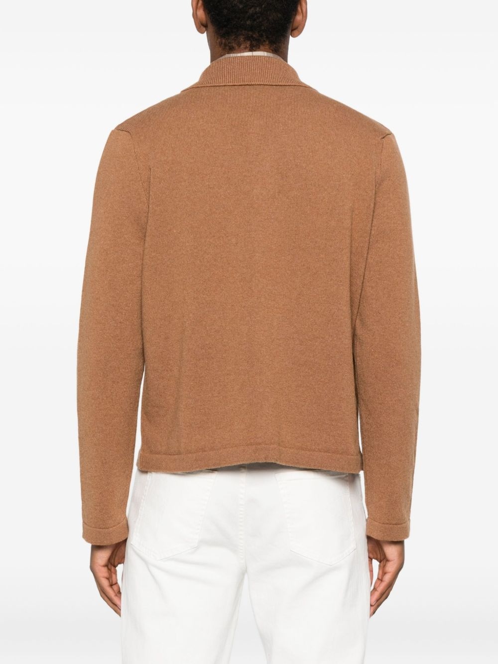 buttoned patch-pocket cardigan - 4