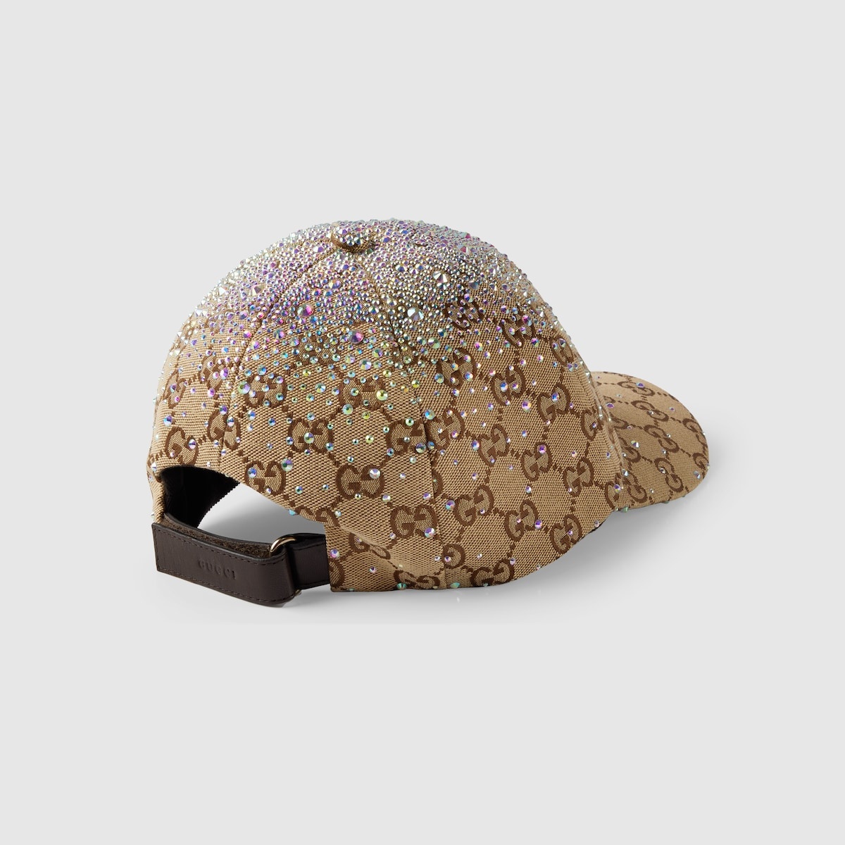 GG canvas baseball hat with crystals - 4