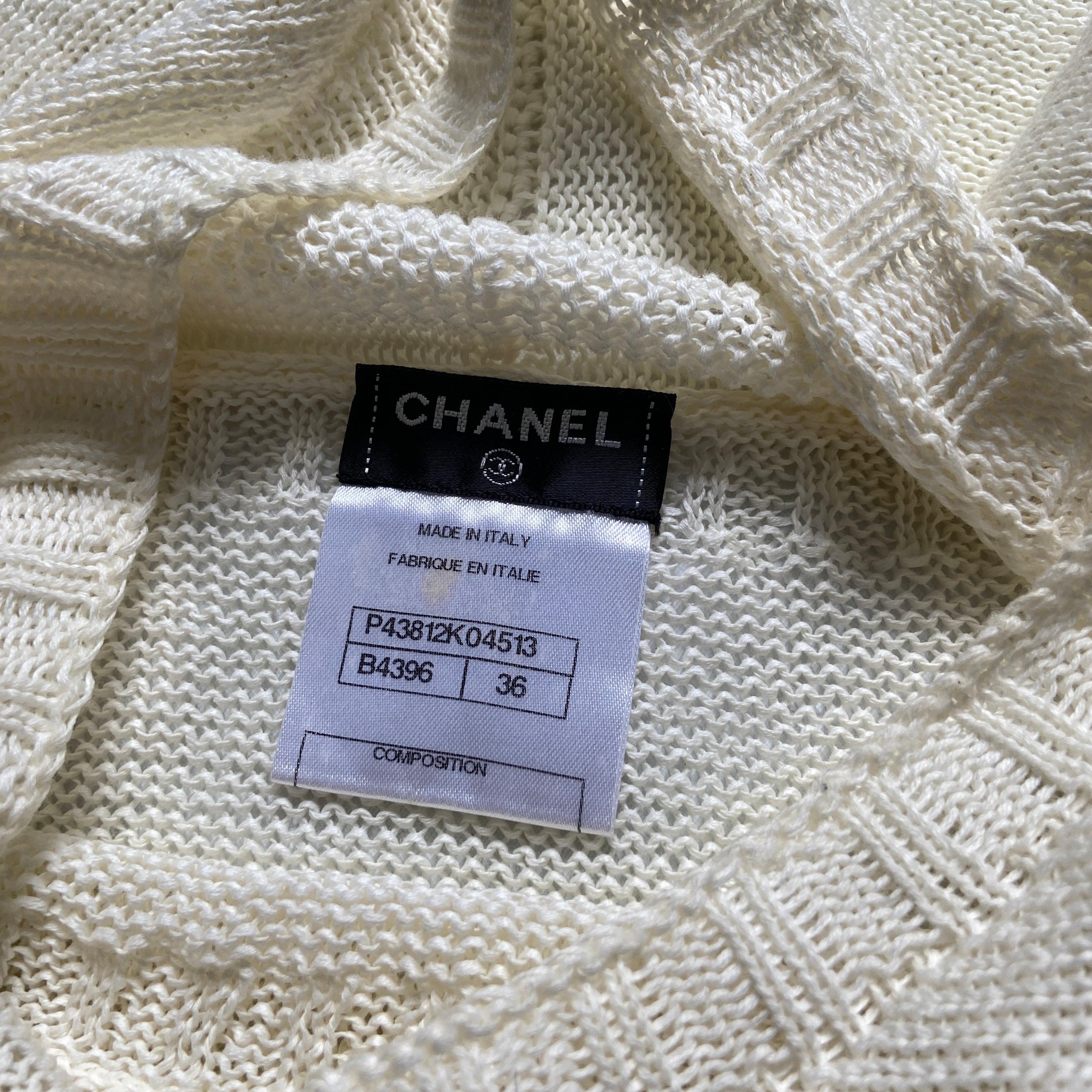 Chanel ss12 Karl square line geometric knit sweater - 11