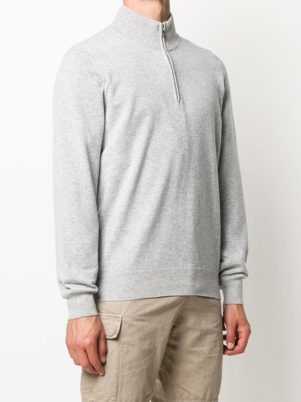 zip-up roll neck jumper - 3