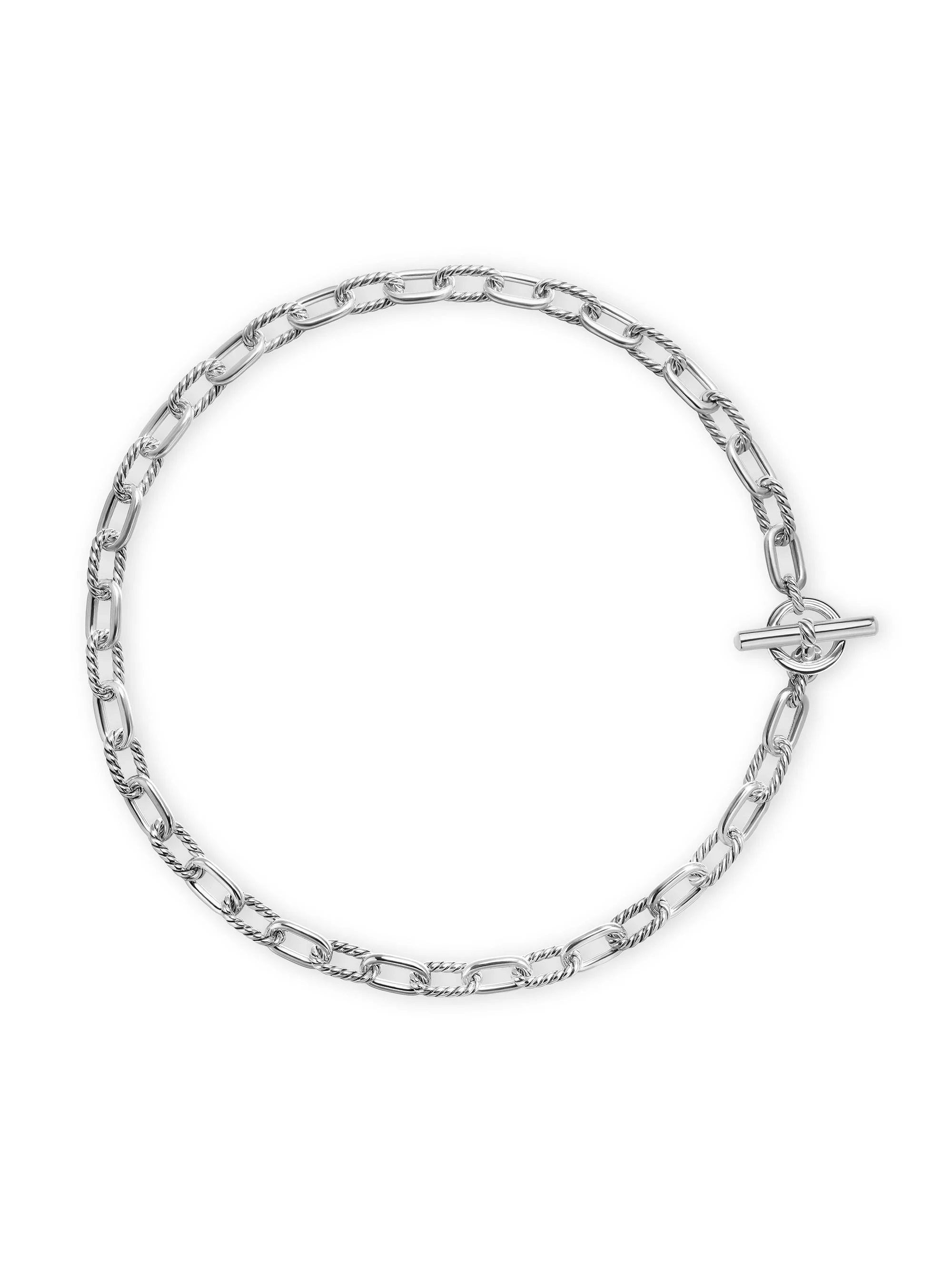 Women's Madison Toggle Chain Necklace in Sterling Silver, 8.5MM - Silver - 1