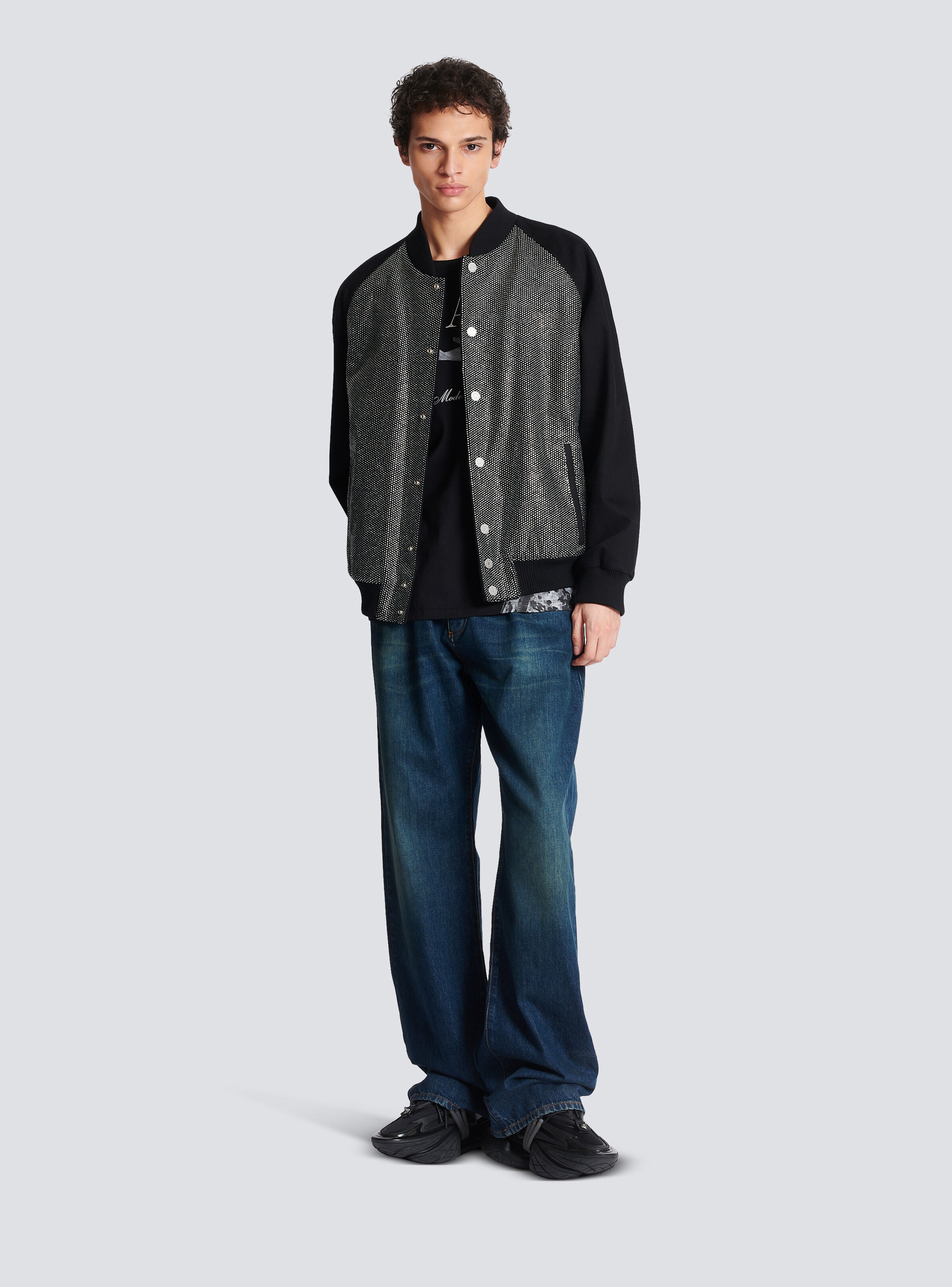 Balmain rhinestone bomber - 2
