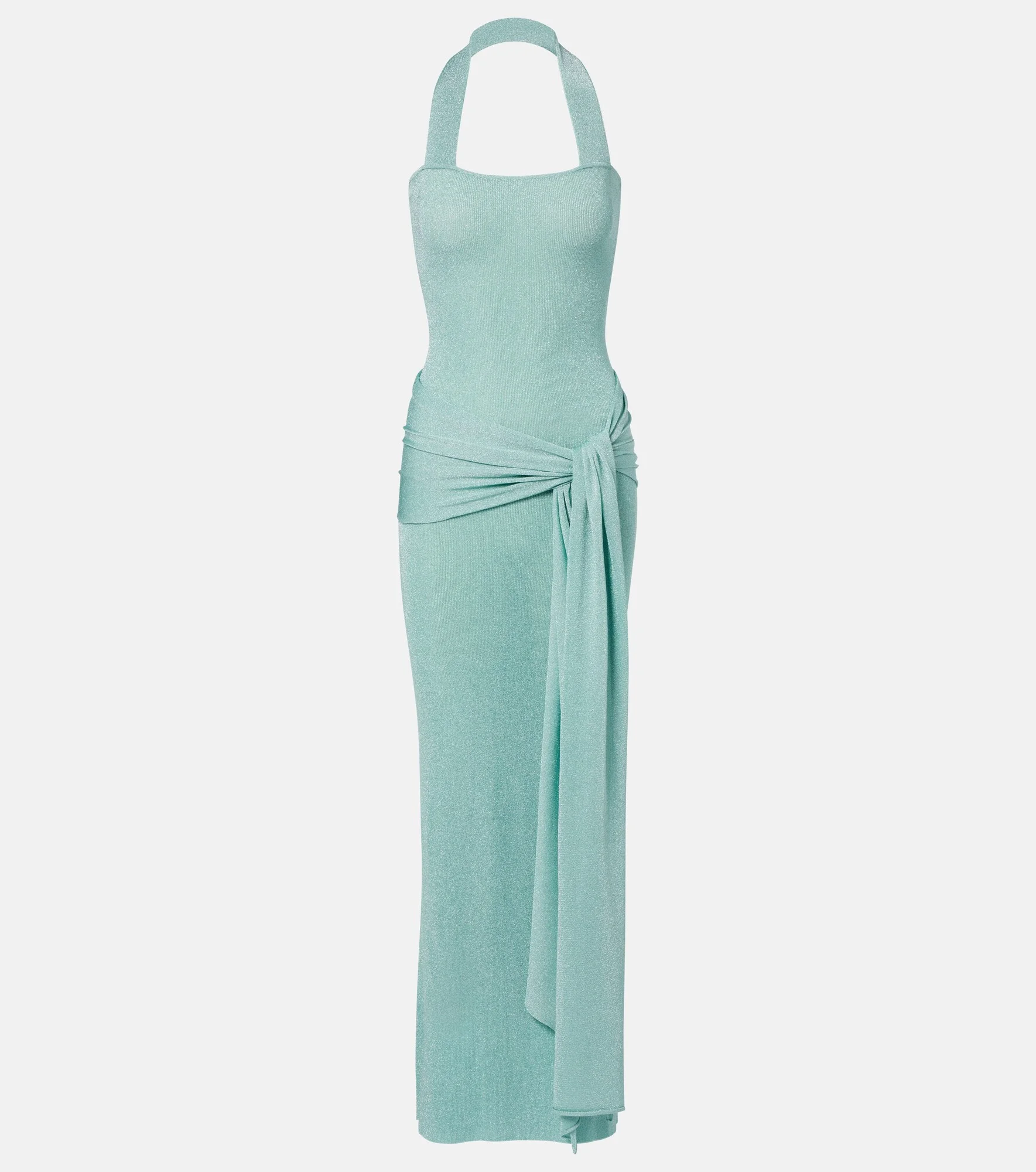 Knitted lamé maxi dress - 1