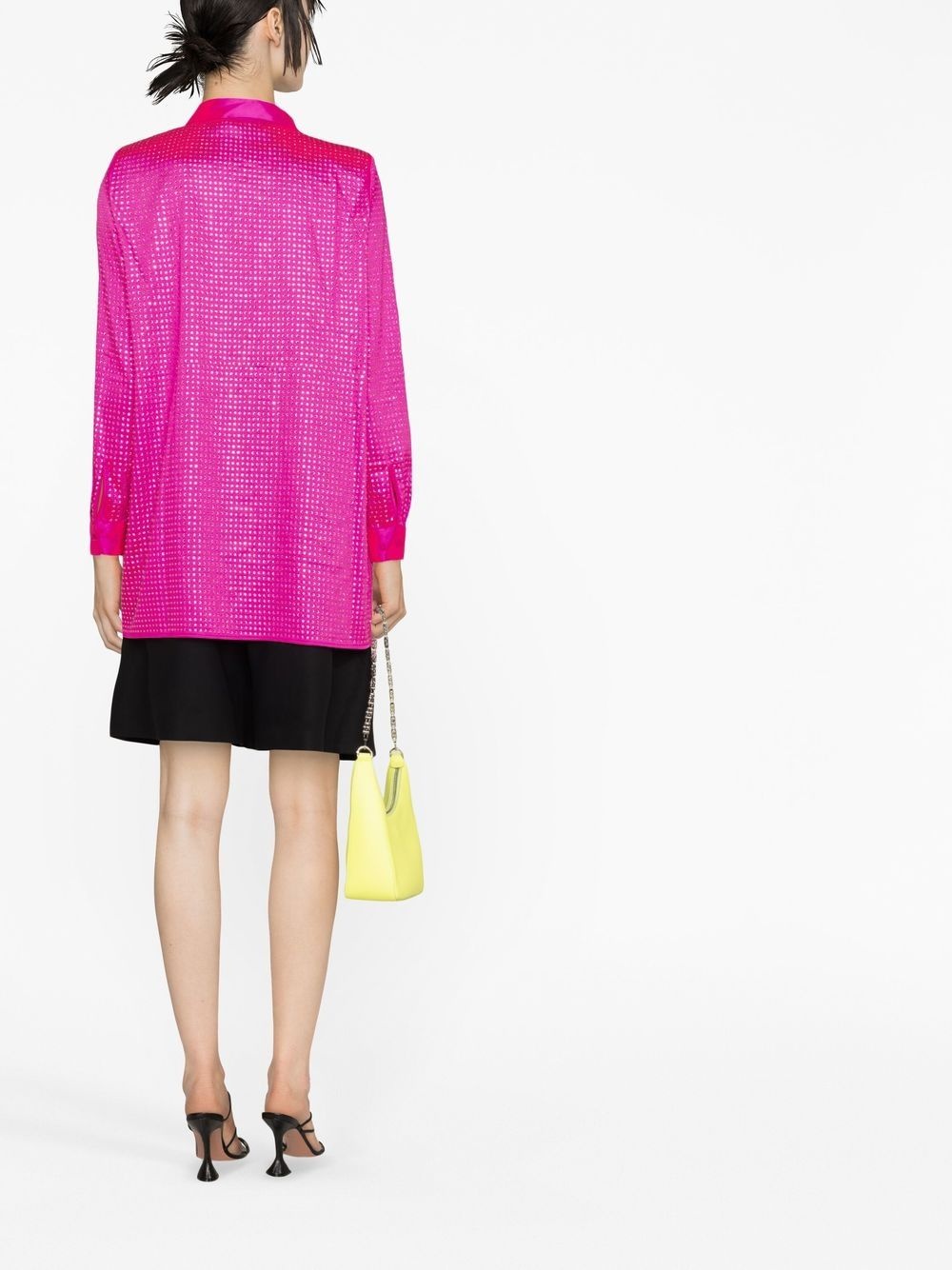 rhinestone-embellished long-sleeved shirt - 3