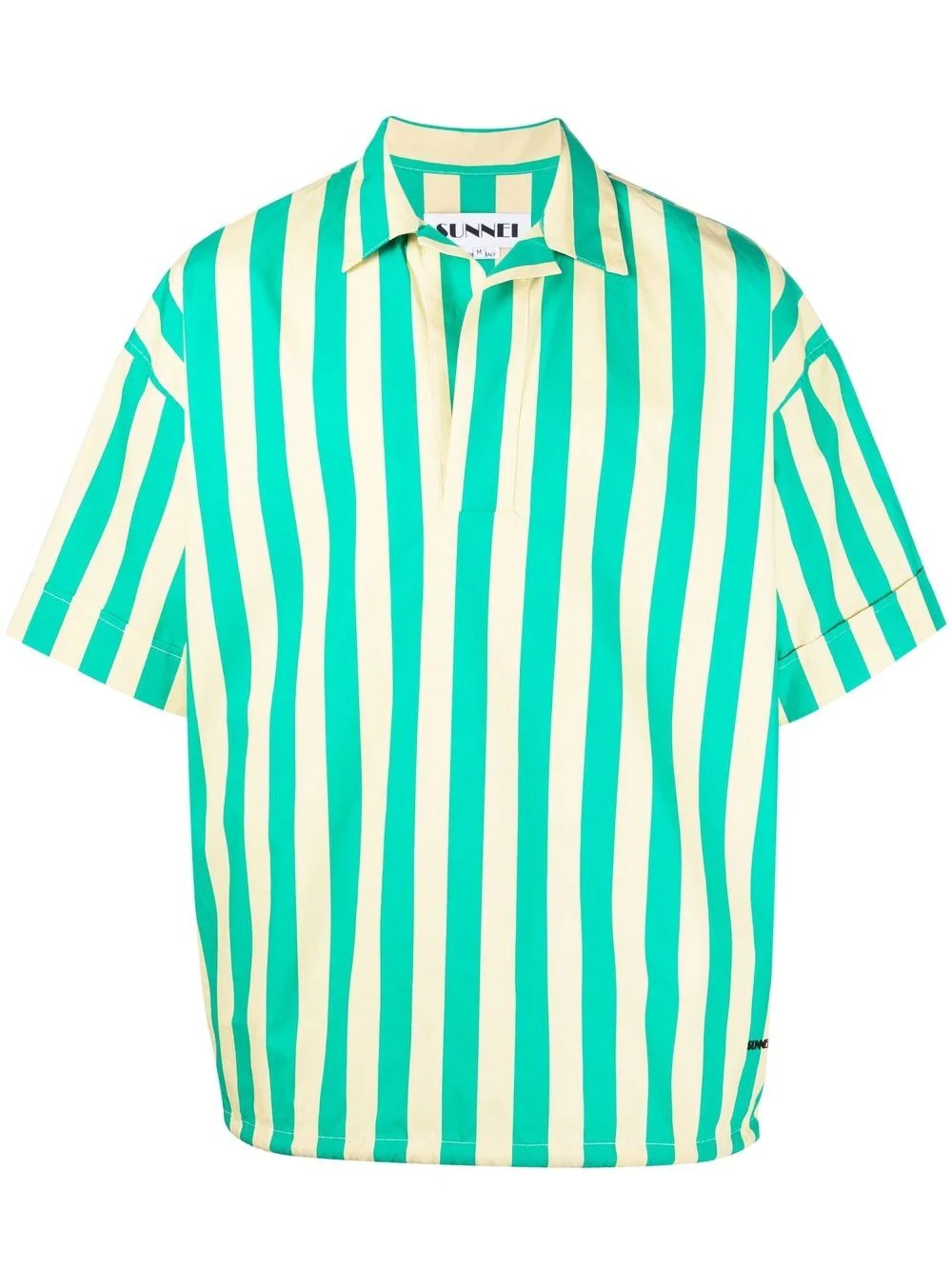 striped short-sleeve shirt - 1