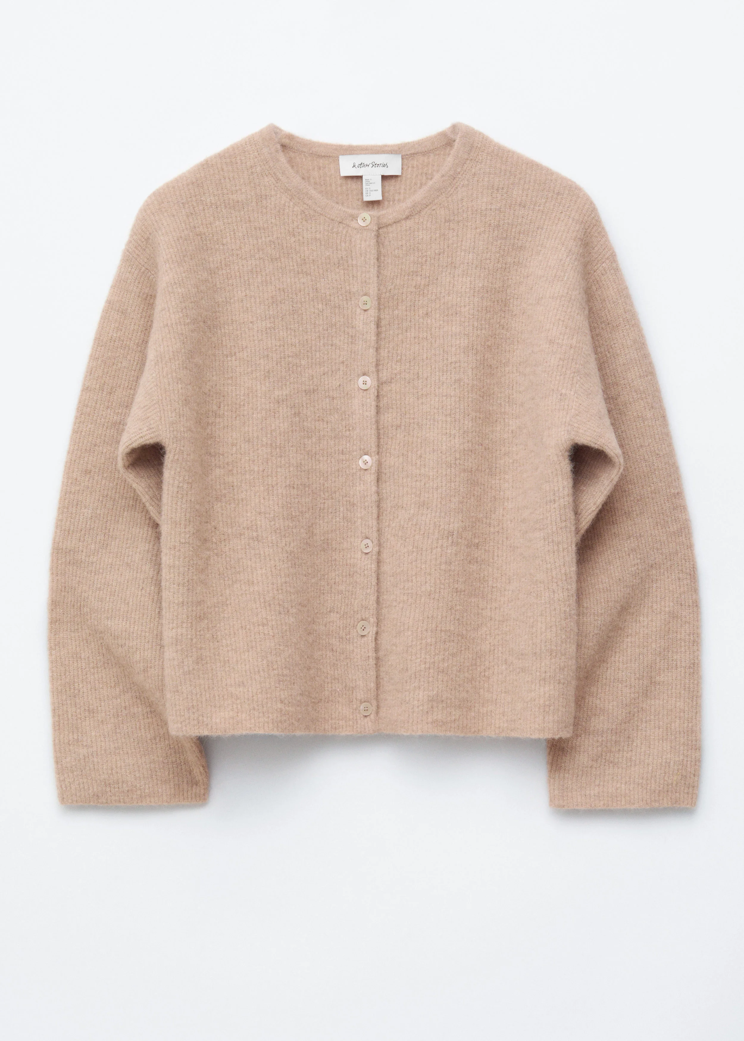 Alpaca-Blend Knitted Cardigan - 1