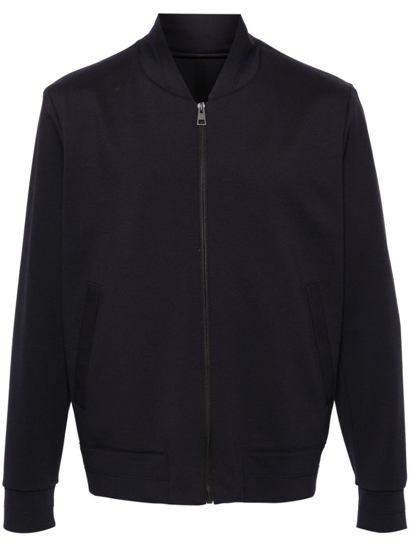 stretch-jersey bomber jacket 1