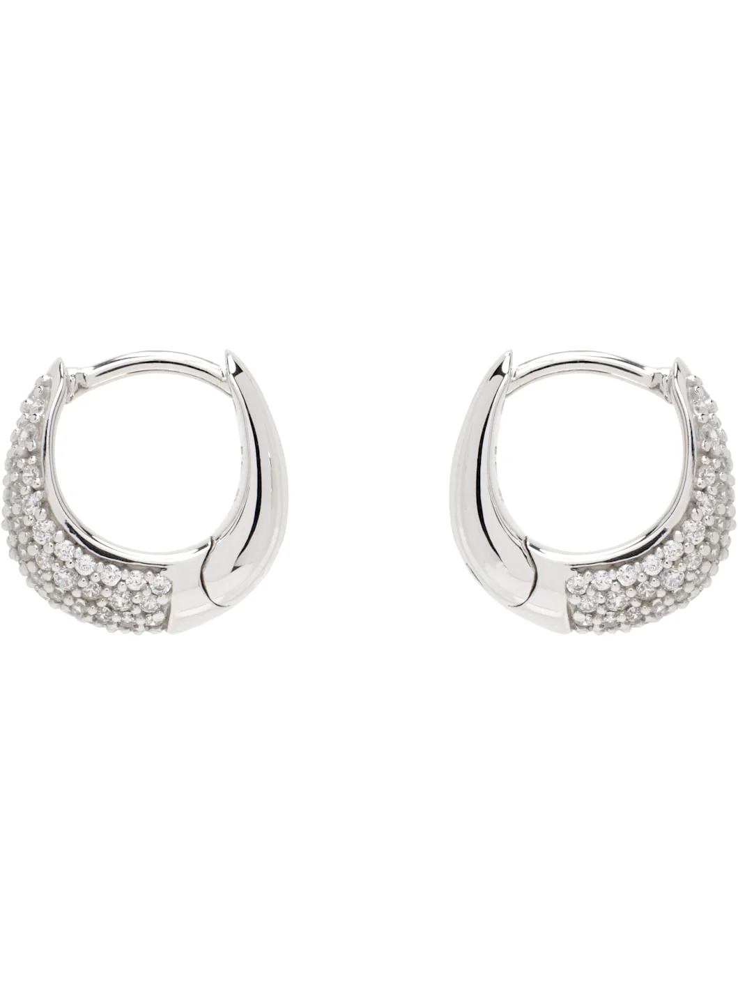 Ice Huggies Pave Earrings - 1