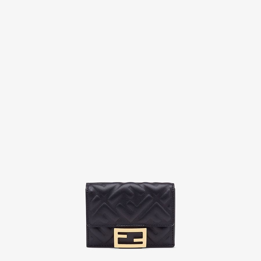 Black nappa leather wallet - 1