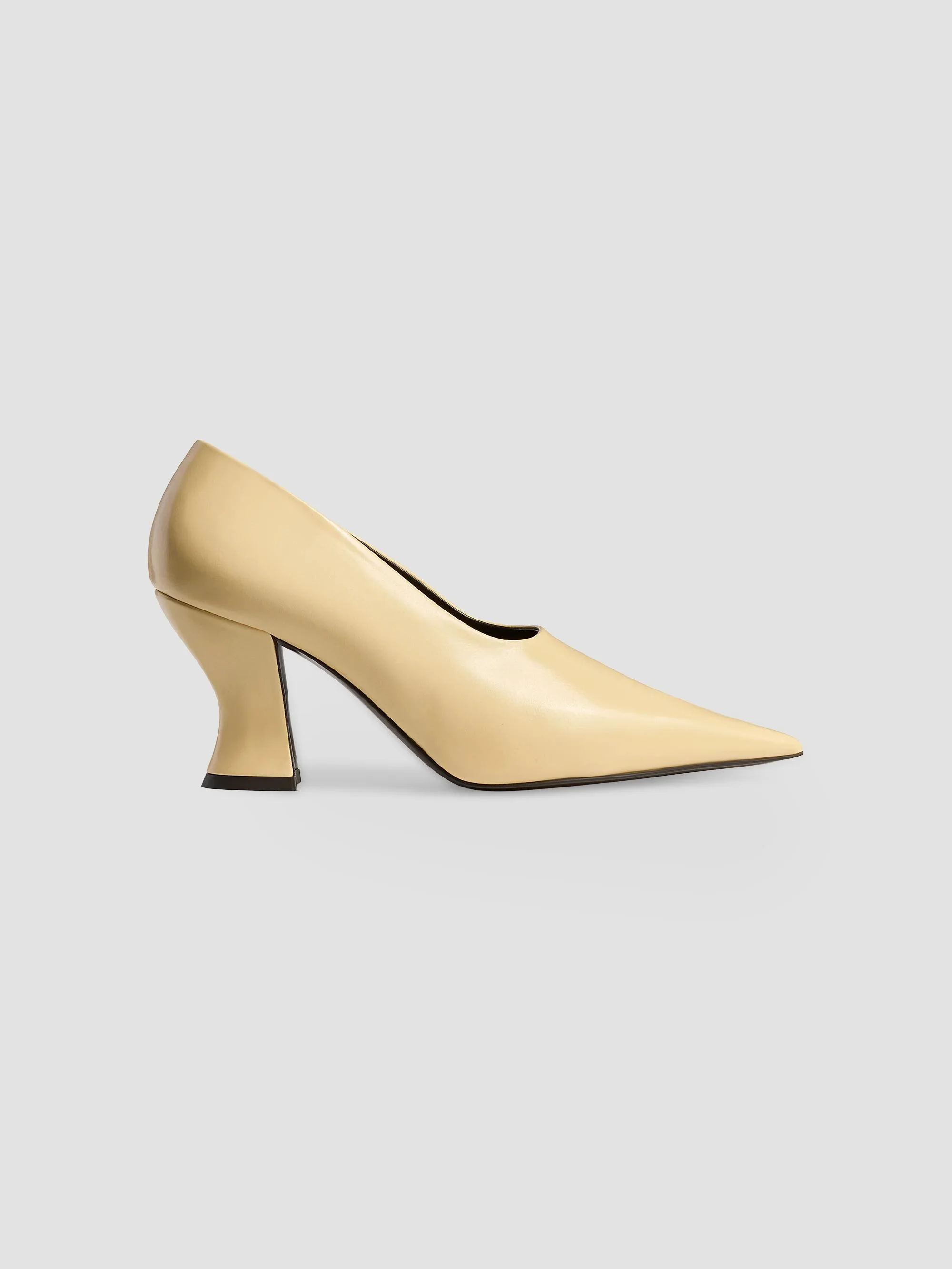 Women's Colleen 75MM Glazed Leather Pumps - Butter - 1