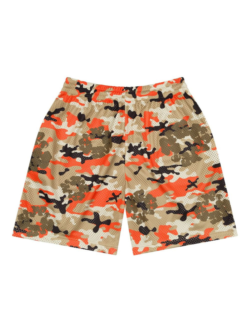 DENIM TEARS camouflage wreath mesh shorts outlook