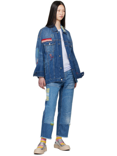 Marni Blue Patch Jeans outlook