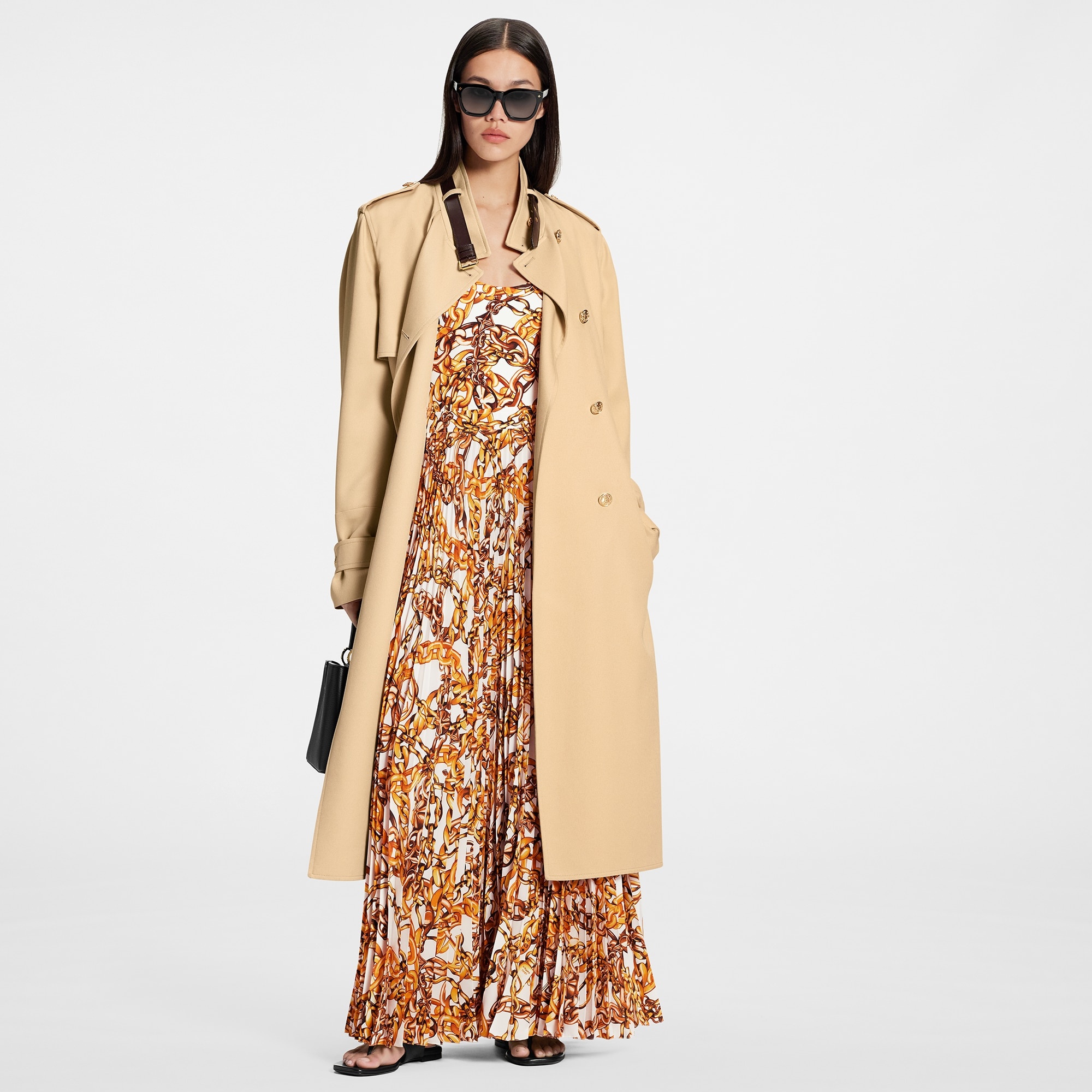 Belt Collar Trench Coat - 2