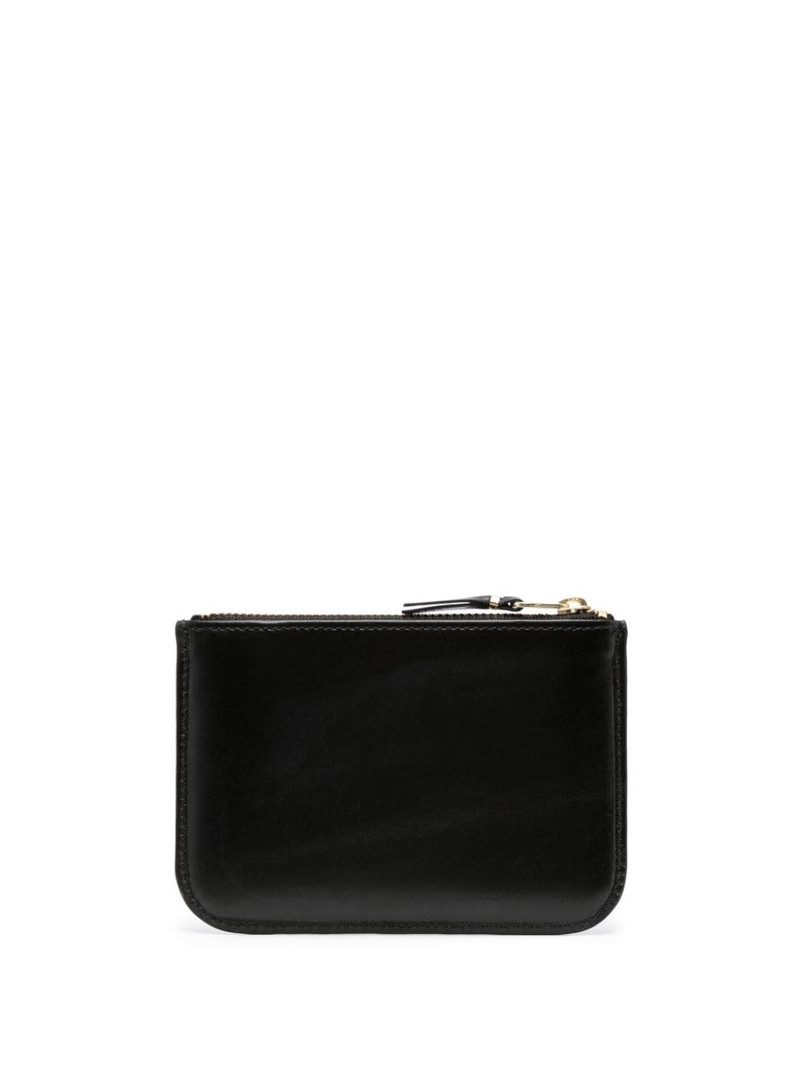 Comme Des Garçons logo-stamp leather coin purse outlook