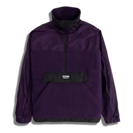 adidas originals R.Y.V. LIT TT Zip-up Lamba Wool Sports Coat Men Purple ED7185 - 1