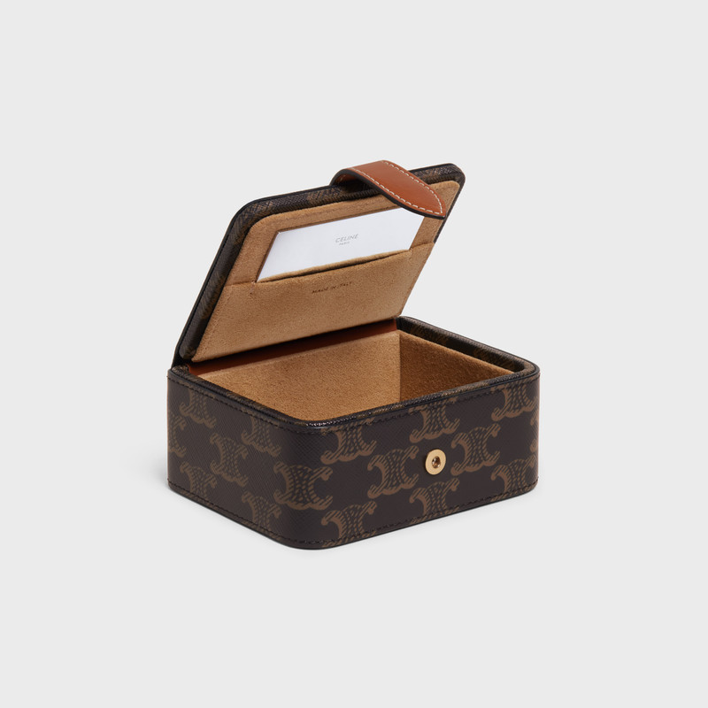 CELINE Small Jewels Case in Triomphe Canvas and Calfskin outlook