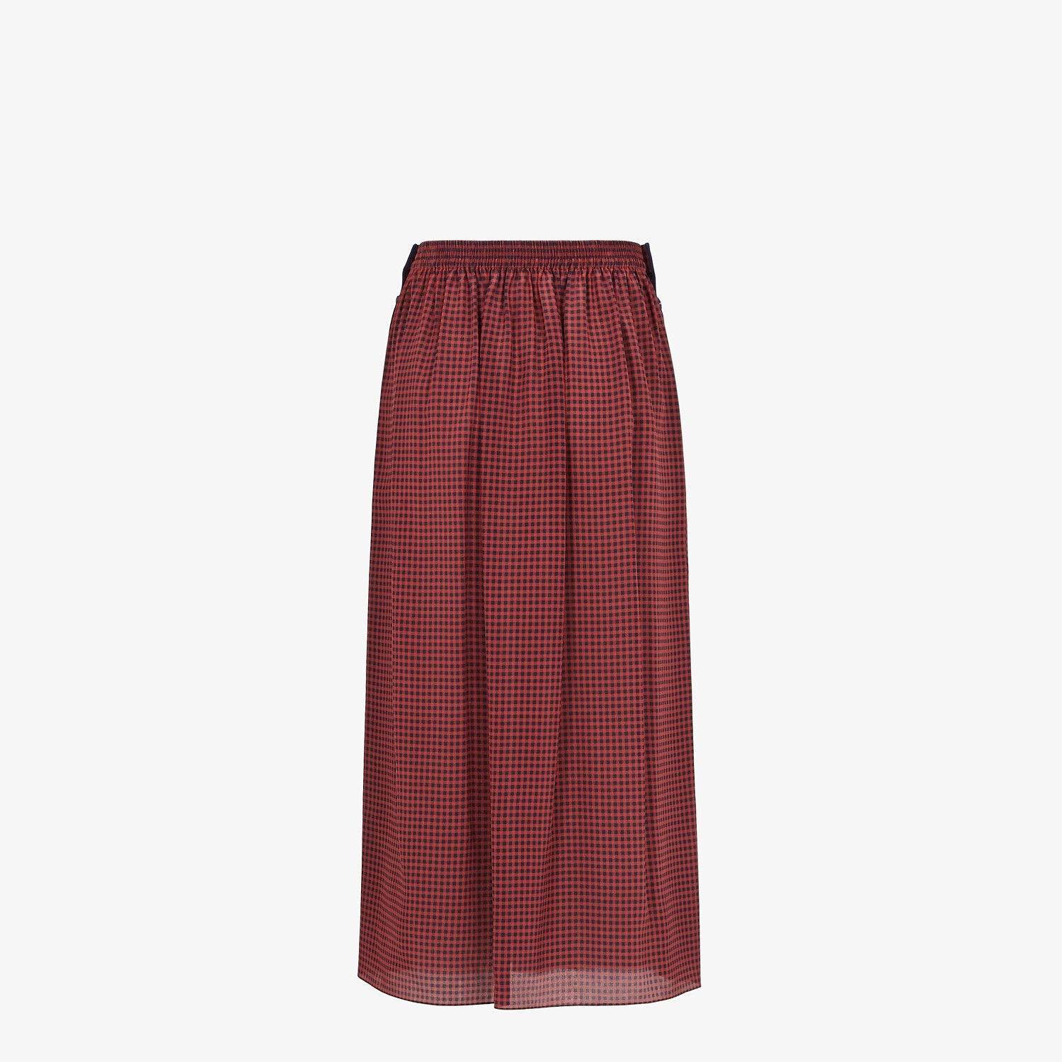 Check silk skirt - 2