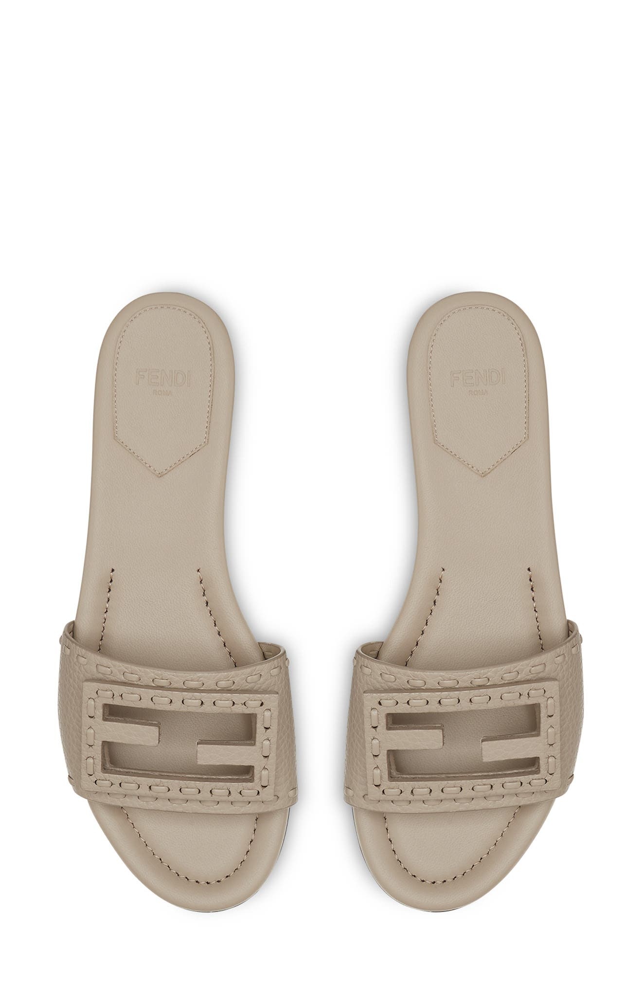 Fendi Signature Slide Sandal in Tortor/Tortor Tortor at Nordstrom - 3
