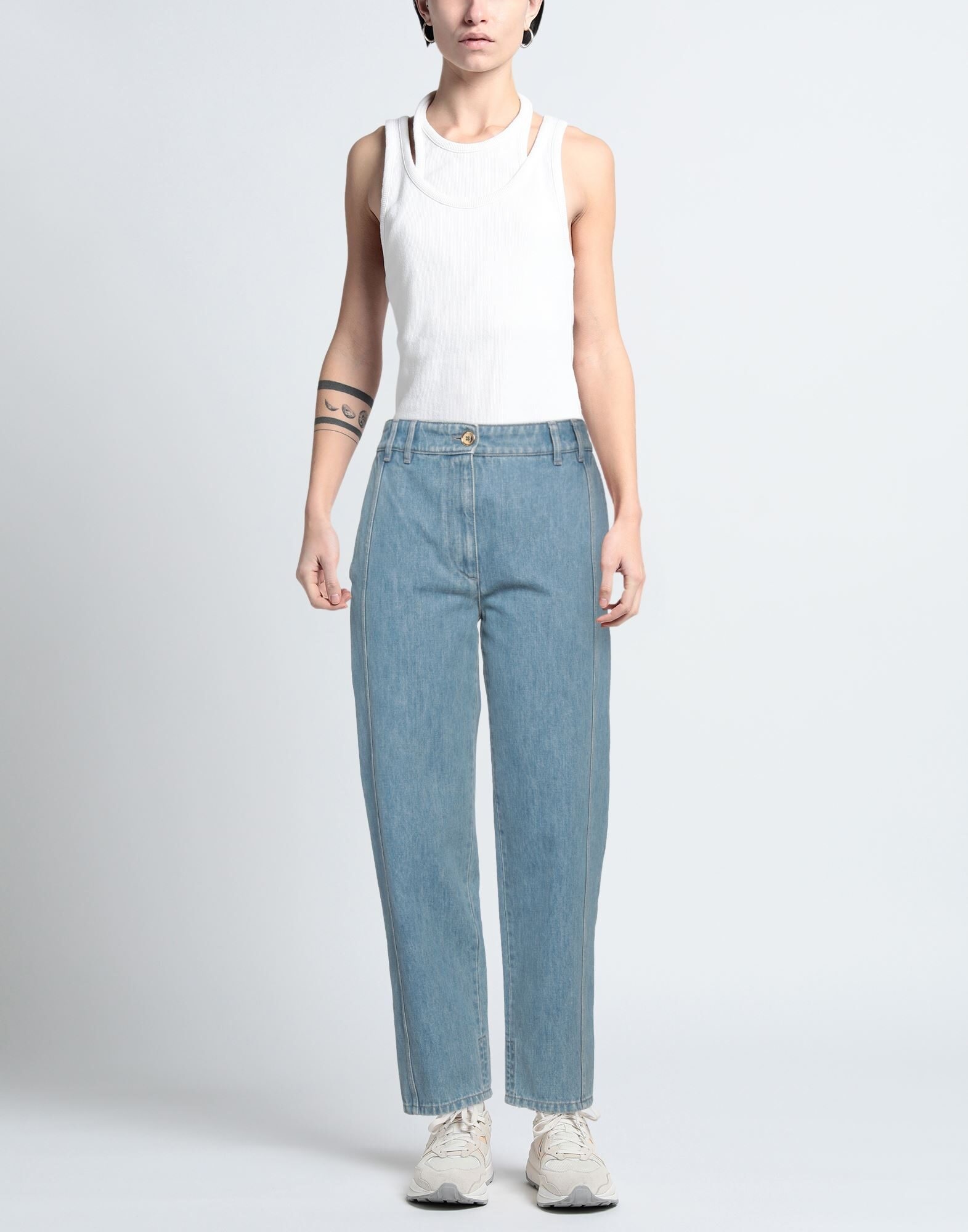 Blue Women's Denim Pants - 2