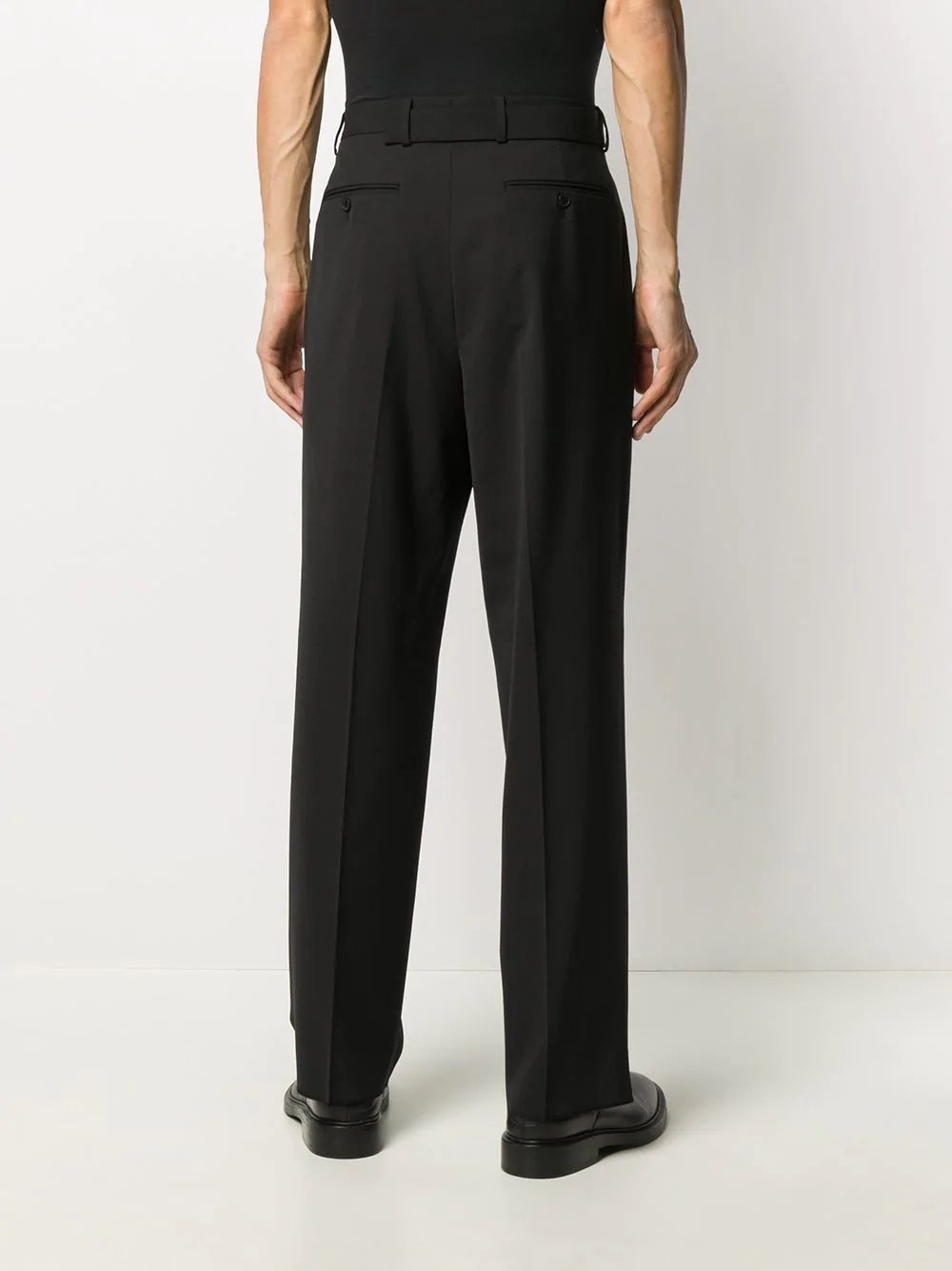 tailored straight-leg trousers - 4