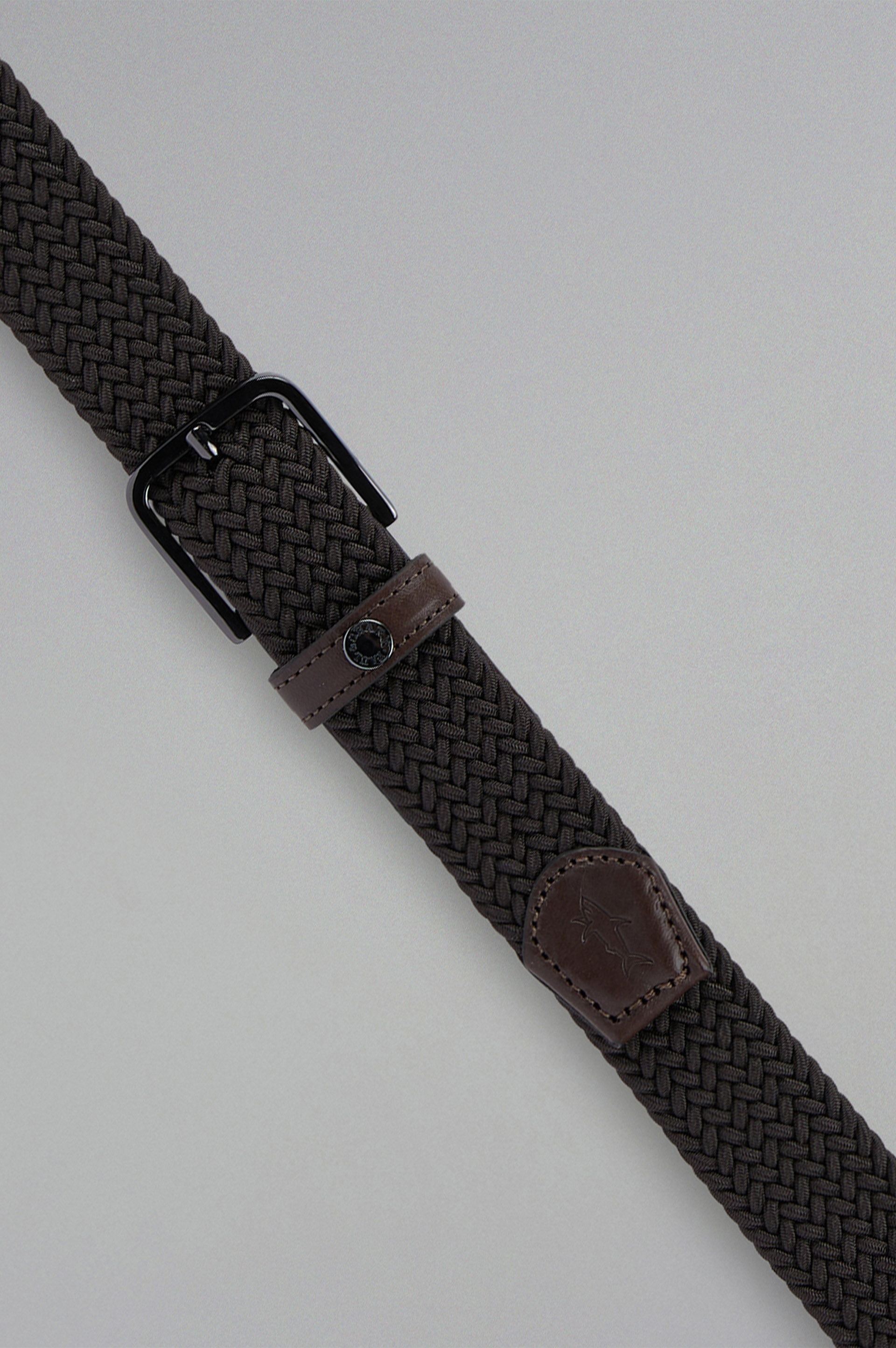 LEATHER TRIMMED ELASTIC BELT - 2