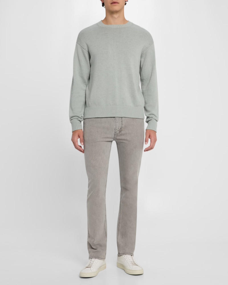 FRAME Men's Crewneck Silk-Cotton Knit Sweater outlook