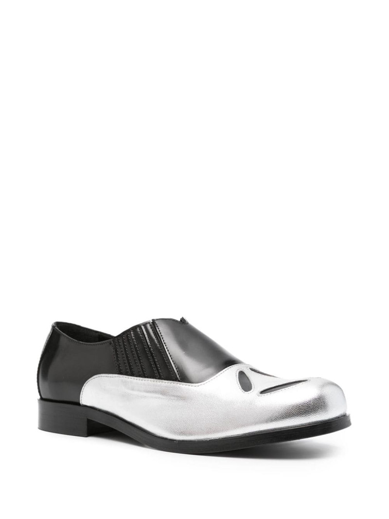 STEFAN COOKE 4 Slashed leather loafers outlook