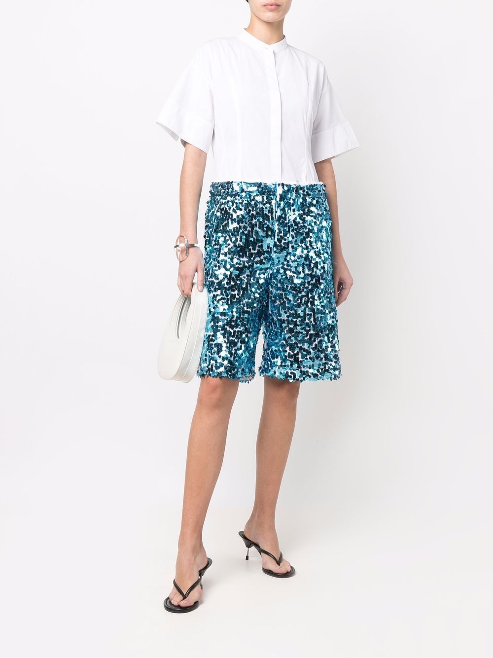 sequinned Bermuda shorts - 2