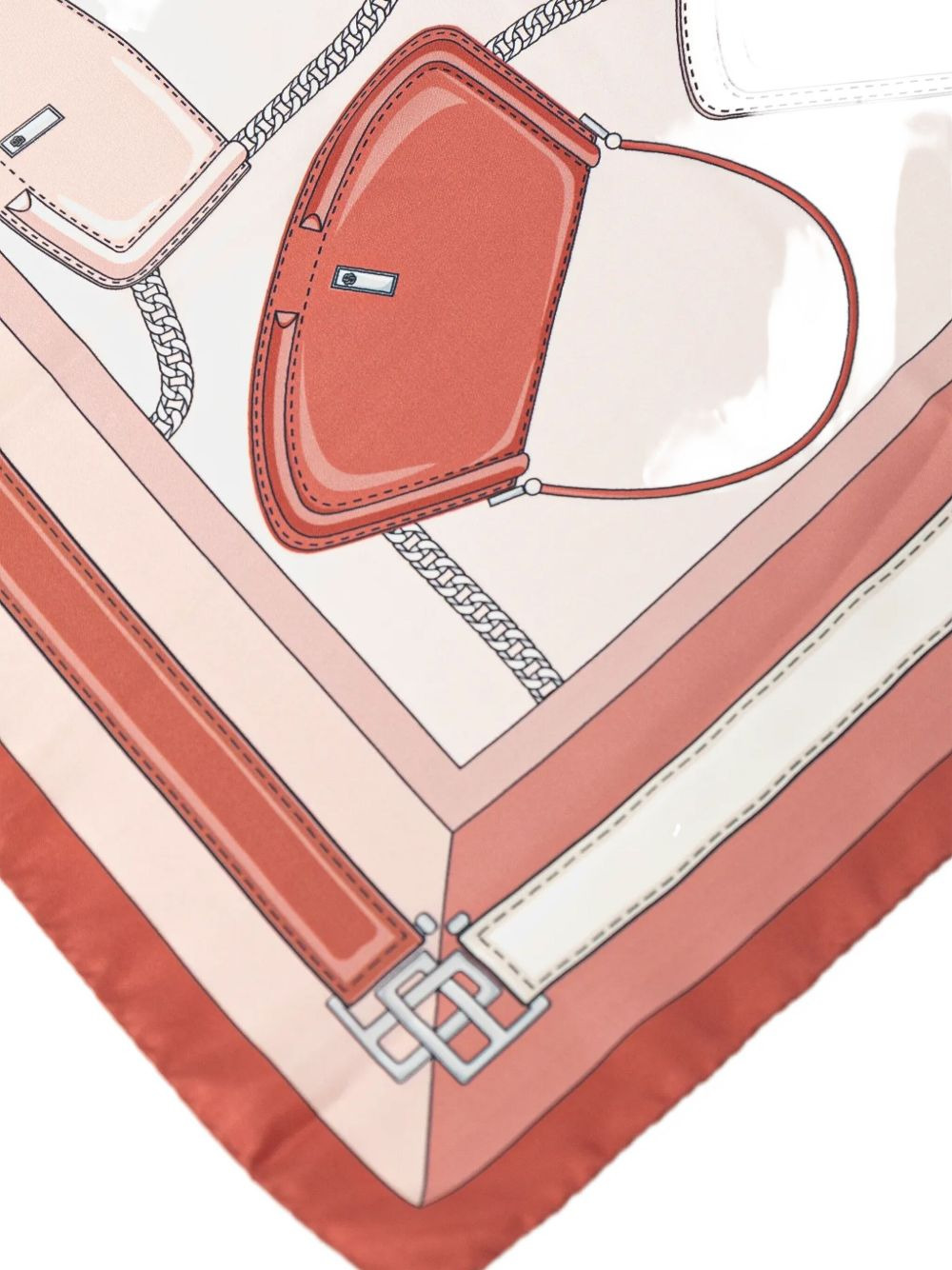 graphic-print silk scarf - 2