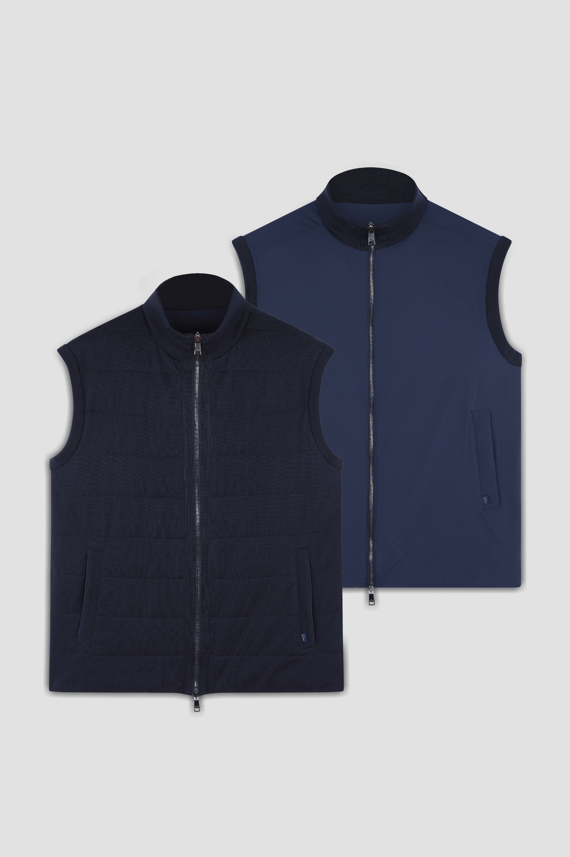 REVERSIBLE VEST IN COTTON, SILK, AND TYPHOON® PLATINUM - 8