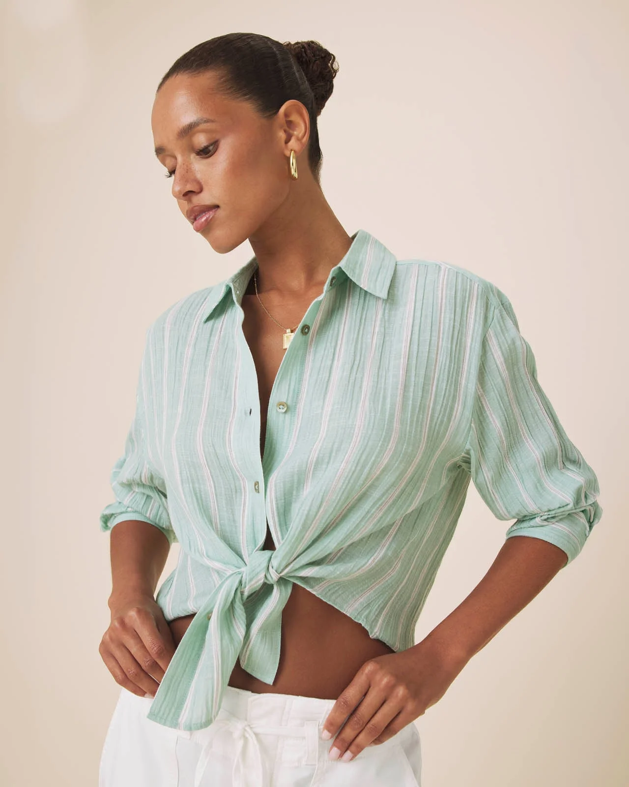 Jaylei Stripe Button Down - 1