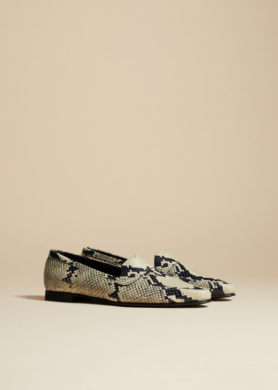 KHAITE The Pippen Loafer in Python Embossed Leather outlook
