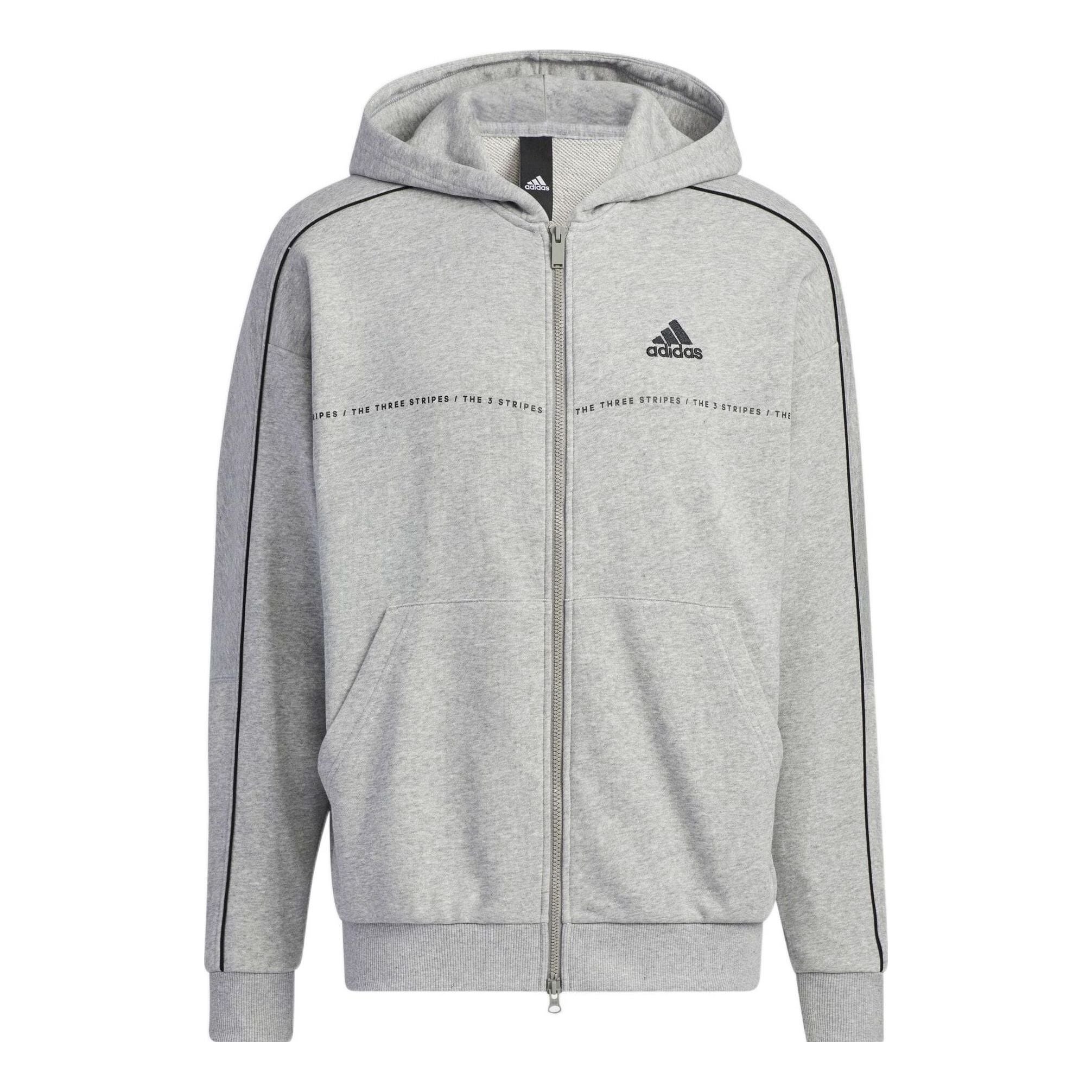 adidas 3-stripes hoodie 'Grey' IA9437 - 1