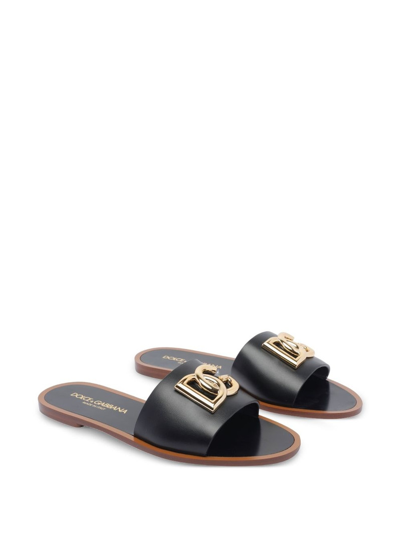 Dolce & Gabbana DG-logo leather sandals outlook