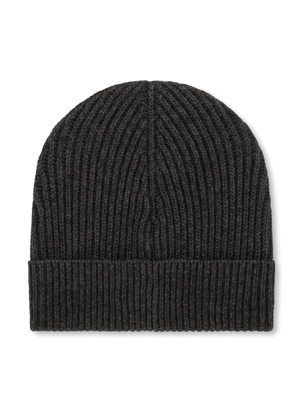 DG Essentials logo-patch knitted beanie - 2