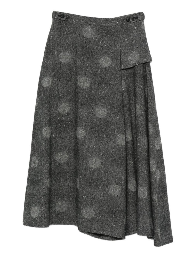 Yohji Yamamoto polka-dot skirt outlook