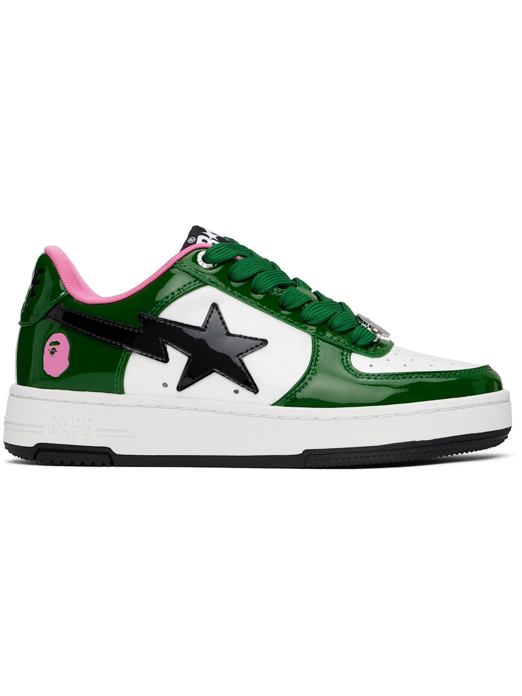 Green & White STA #1 Sneakers - 1