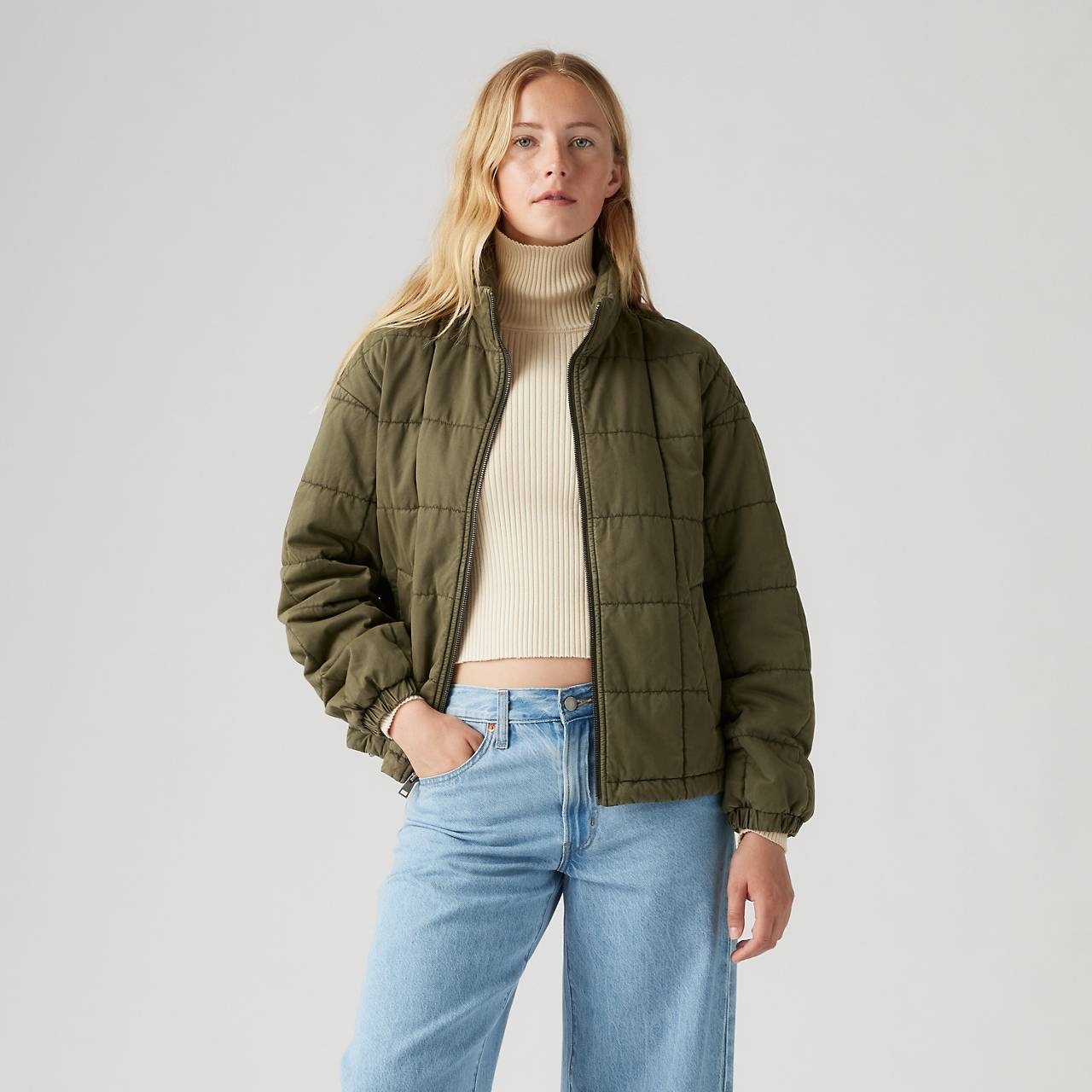 BOX QUILTED COTTON JACKET - 2