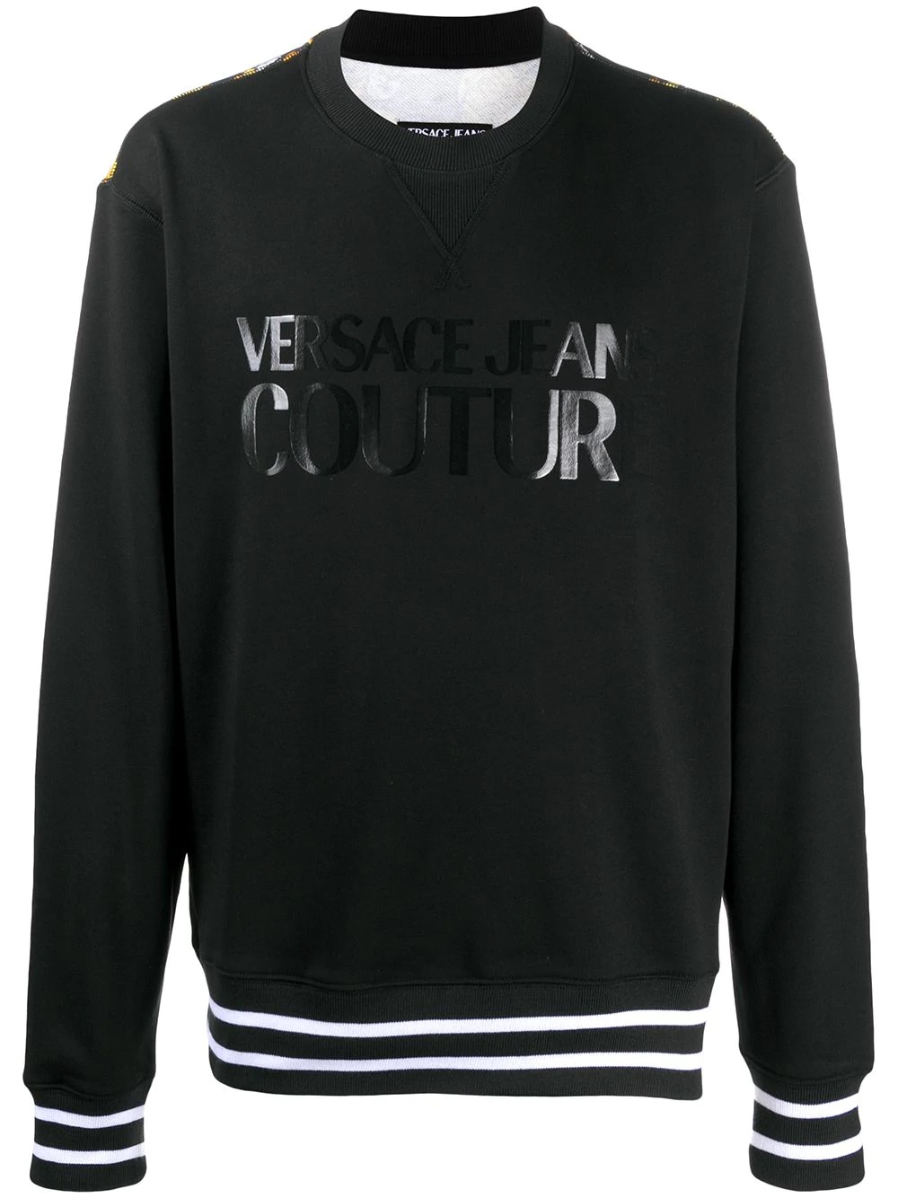 contrast baroque logo print sweatshirt - 1