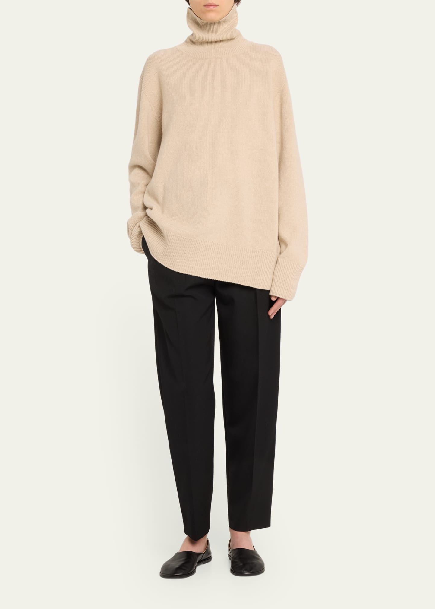 Stepny Wool-Cashmere Turtleneck Top - 2