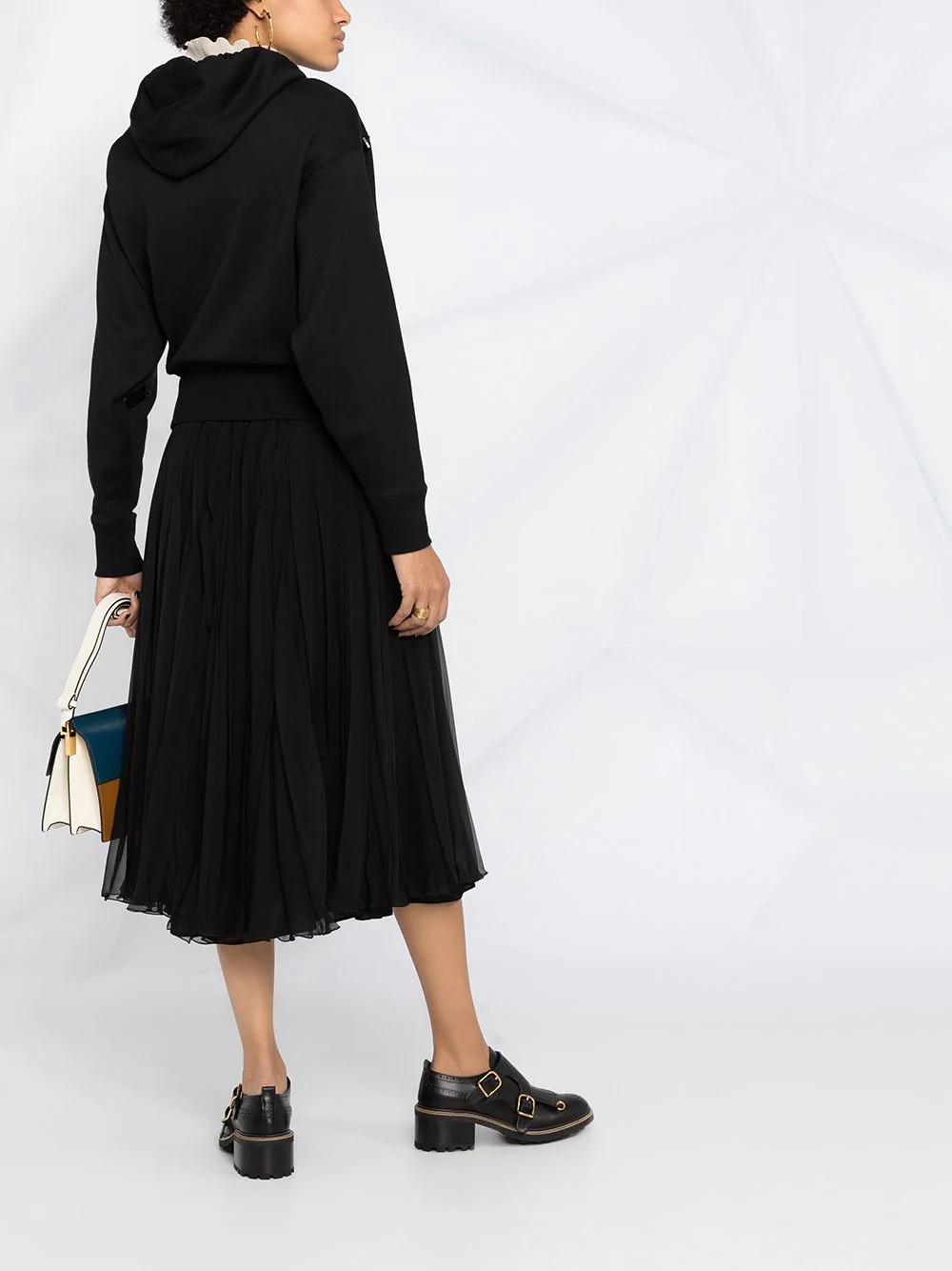 pleated silk midi skirt - 4