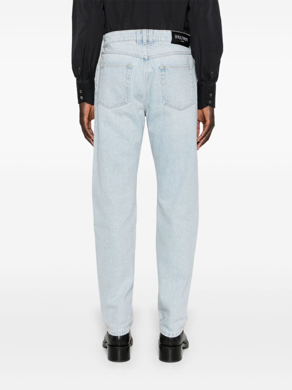 mid-rise straight jeans - 4