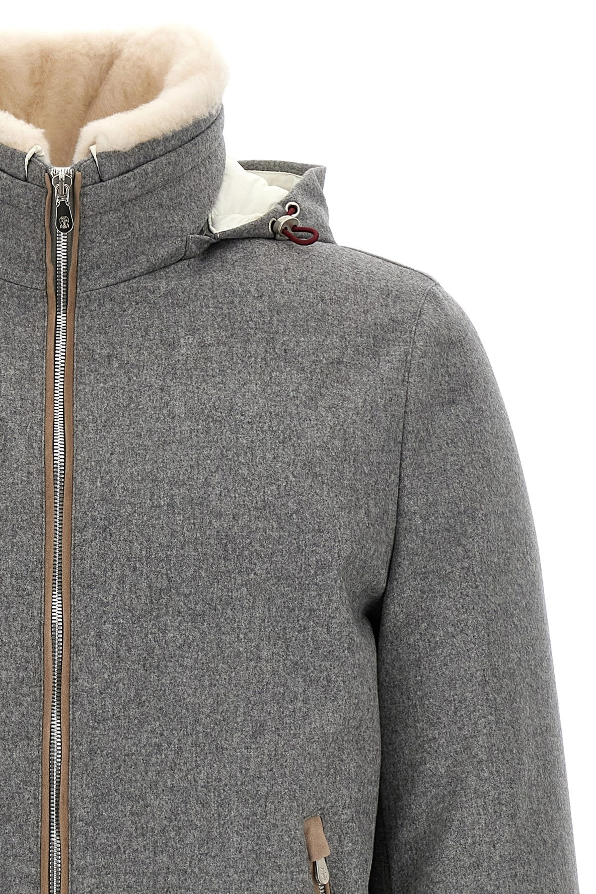 Sherling neck bomber jacket - 3