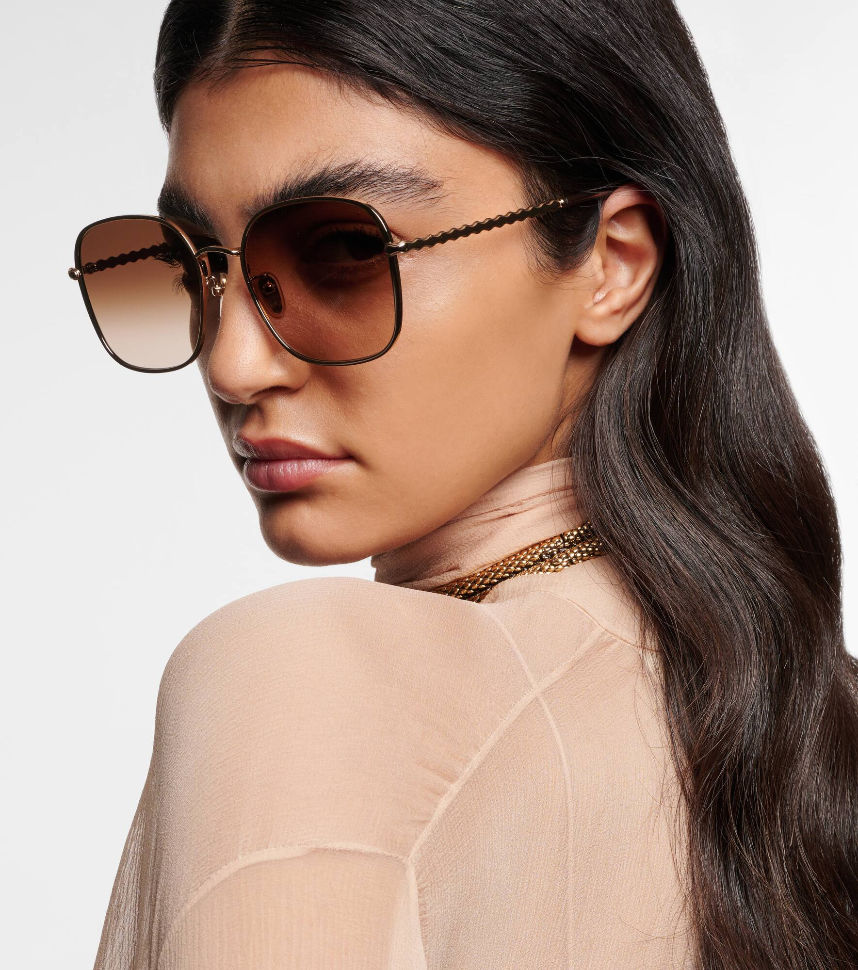 Scalloped square sunglasses - 3