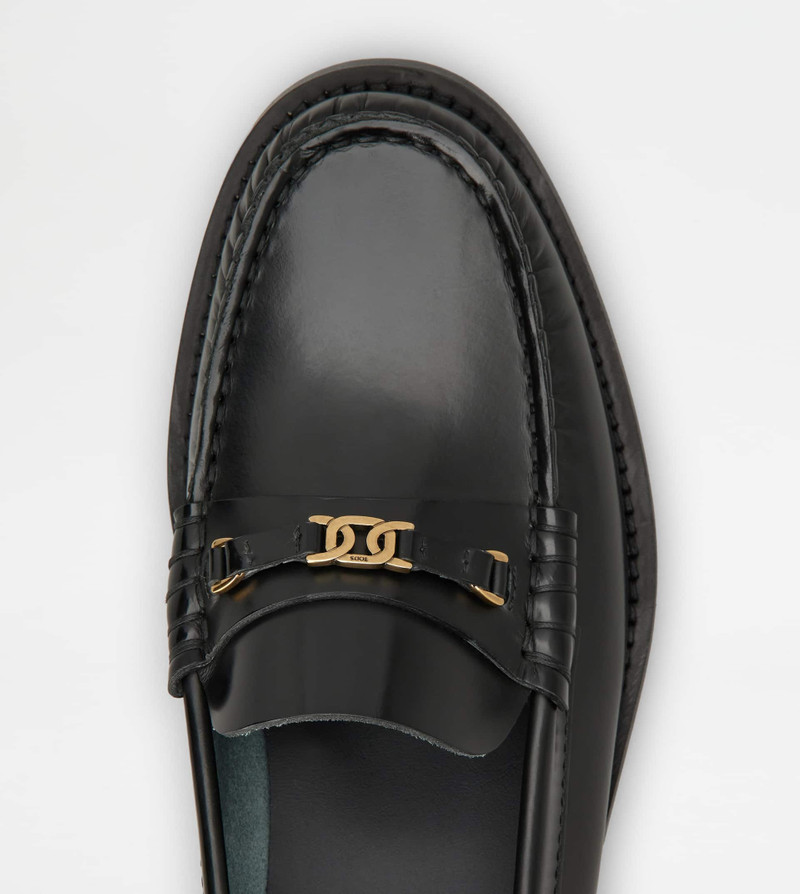 LOAFERS IN LEATHER - BLACK 4