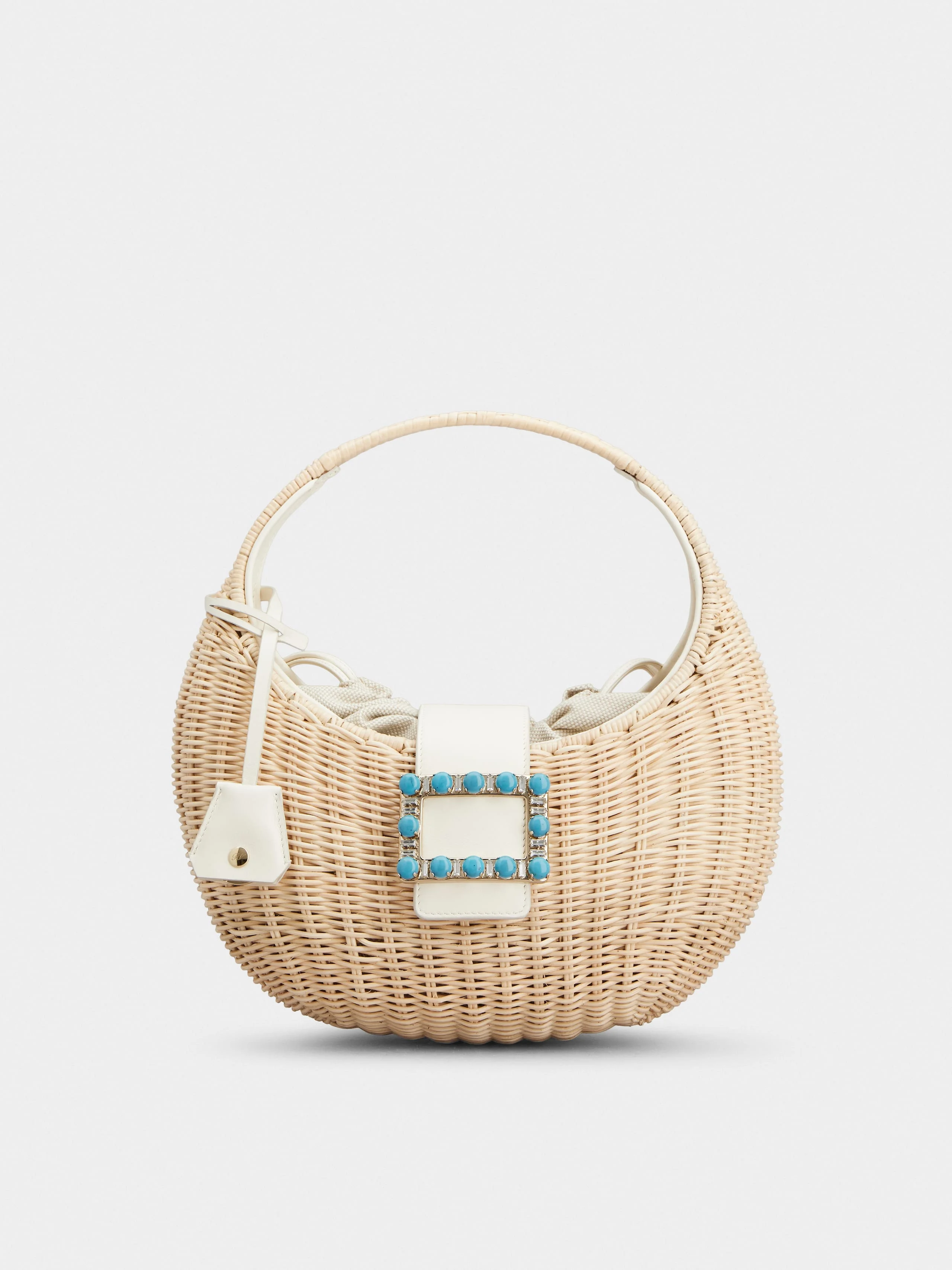 Belle Vivier Hobo Bag in rattan - 1