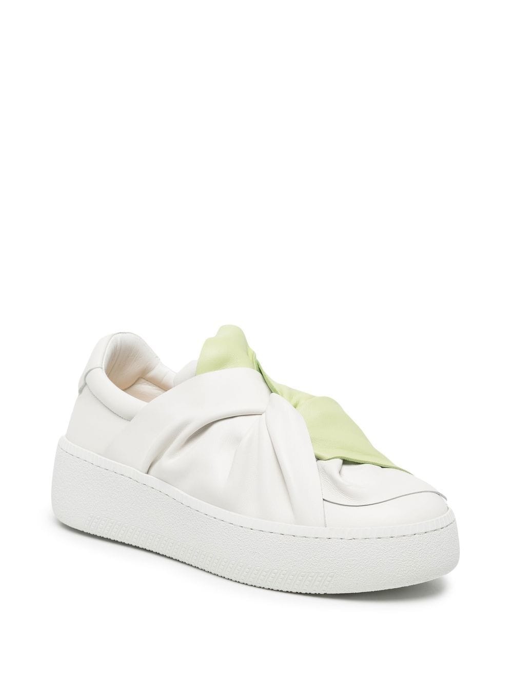 knotted two-tone sneakers - 2