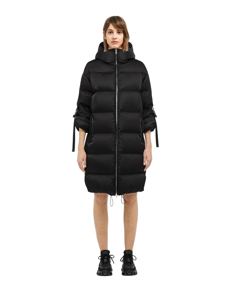 Prada Re-Nylon gabardine puffer coat outlook