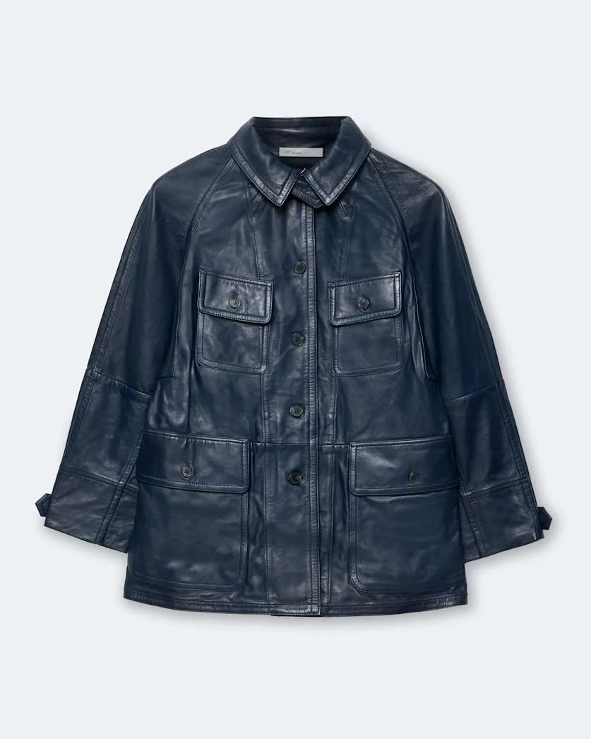 ROIYA LEATHER HUNTING JACKET - 1